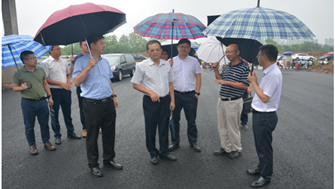 省政府第一次大督查 督查调研组莅临遂宁欧美产业园指导工作